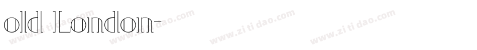 old London字体转换